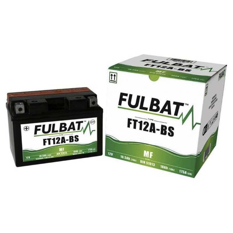 Bild von AGM-Batterie Fulbat YT12A-BS/FT12A-BS, wartungsfrei, mit Säurepaket