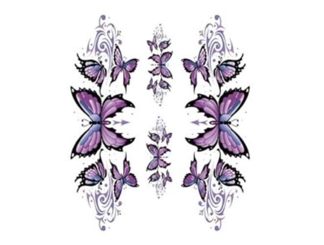 Bild von Sticker "Violette Schmetterlinge", 15 x 20cm