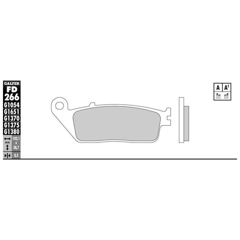 Bild von Scheibenbremsbeläge Galfer Standard (Paar)