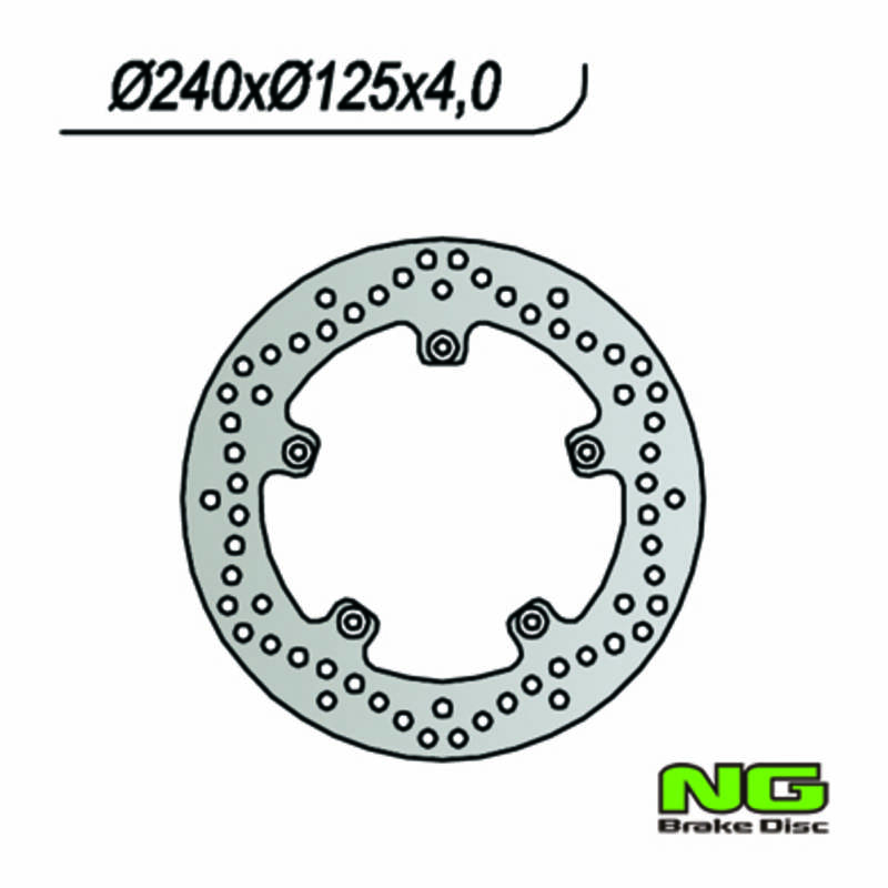 Bild von Bremsscheibe NG Brake Disc 240/125/4mm, 5 Loch