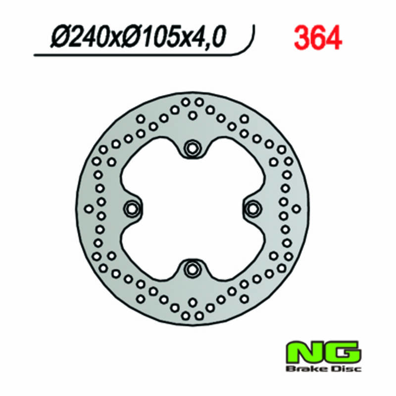 Bild von Bremsscheibe NG Brake Disc 240/105/4mm, 4 Loch