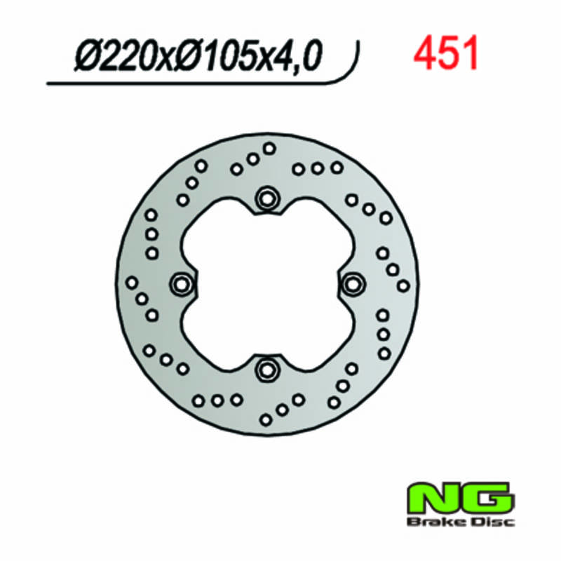 Bild von Bremsscheibe NG Brake Disc 220/105/4mm, 4 Loch