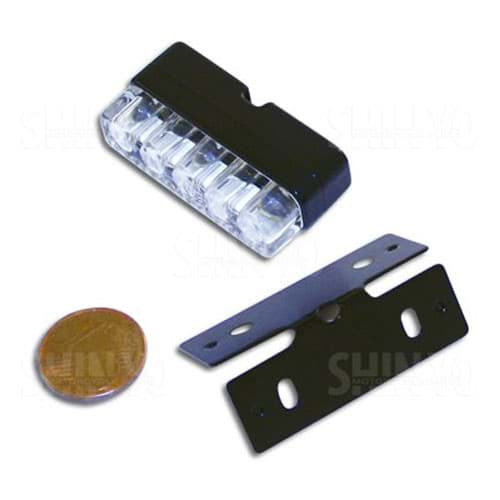 Bild von Nummernschildbeleuchtung, LED, moto-eleven 38 x 10 x 18mm, schwarz, geprüft