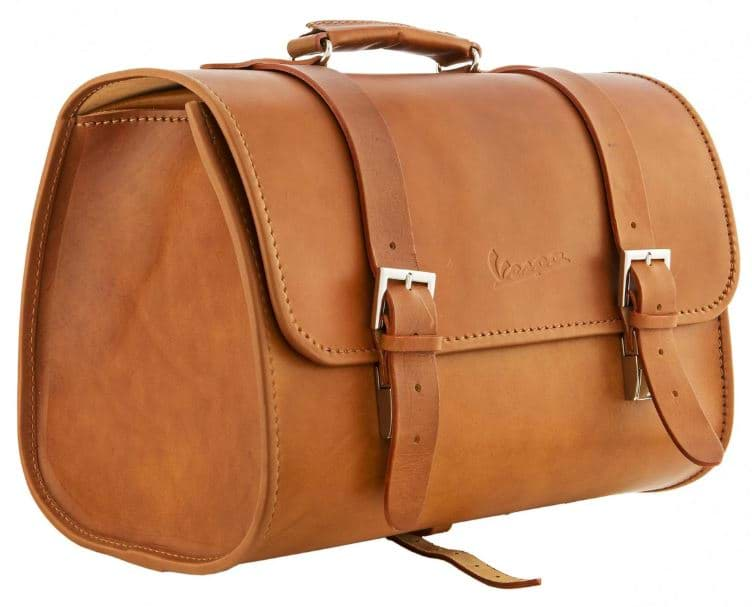 Bild von Leder-Gepäcktasche Vespa, braun