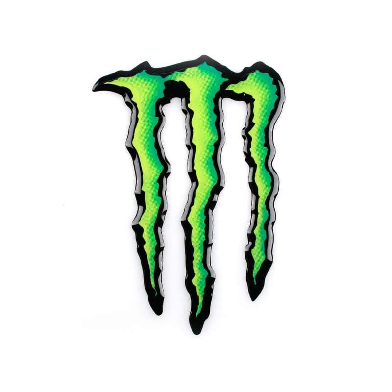 Bild von Aufkleber "4R Monster Energy", aus Silikon, 11 x 7cm