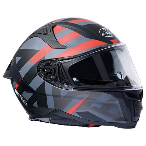 Bild von Integralhelm Moto Eleven Pace, Farbe Schwarz/Rot/Grau matt