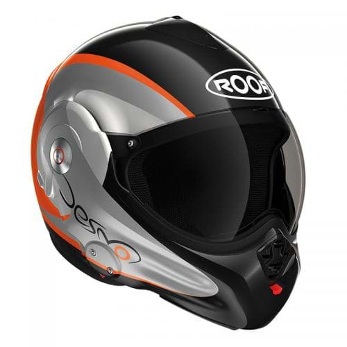 Bild von Helm Roof Desmo Fluo. Farbe Schwarz/Neon-Orange