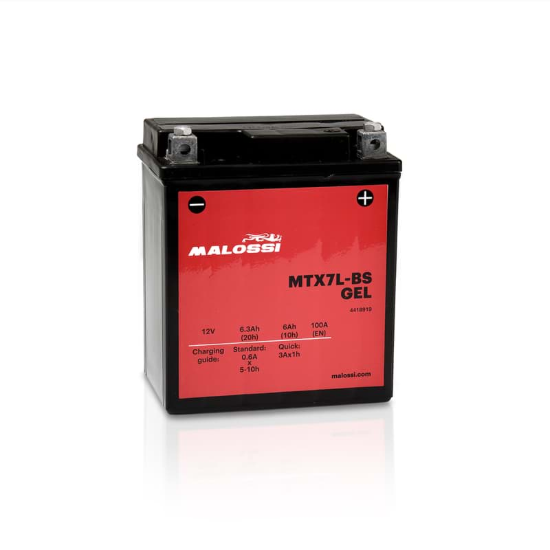 Bild von Gel-Batterie Malossi MTX7L-BS (YTX7L-BS-GEL), wartungsfrei